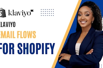build automated klaviyo email flows for shopify ecommerce