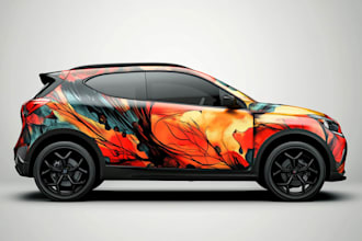 design car wrap, van wrap, truck wrap, vehicle wrap