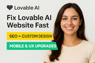 do professional lovable ai website fix customization SEO UX lovable expert