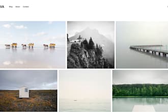 build carrd photography studio website graphic designer videographer website