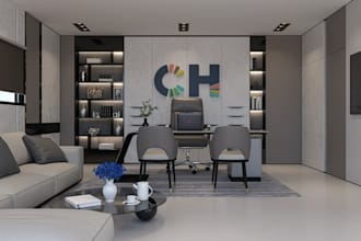 refurnish ceo office design,  unique executive office, home office, workspace