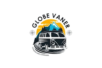 design modern tourist travel theme logo