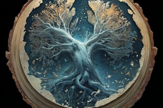 make a fantasy book or novel series logo