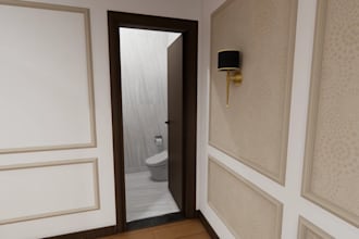 create ceo bathroom interior design realistic renderings, toilet interior, cgi