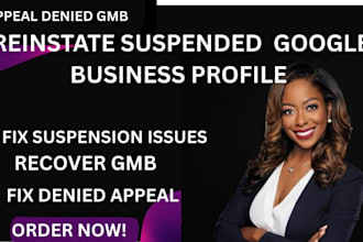 unsuspended and approve google business listing  suspension appeal gmb reinstate