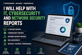 help with IT, cybersecurity and network security reports