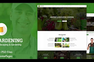 design a professional farming, gardening, or landscaping website