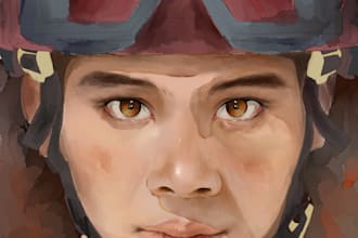 create an illustration of a poster illustration style