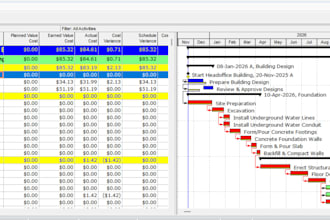 prepare schedule on primavera p6 or ms projects