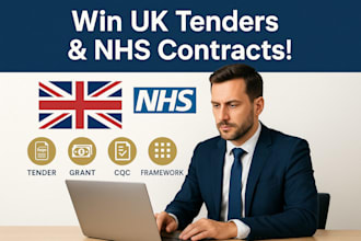 write winning UK tender bids, nhs framework, cqc registration and grants