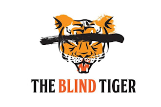 design professional corporate blind tiger logo