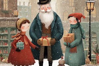 christmas book illustration christmas children book story book christian book