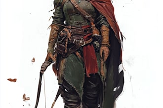 draw a fantasy character ilustration