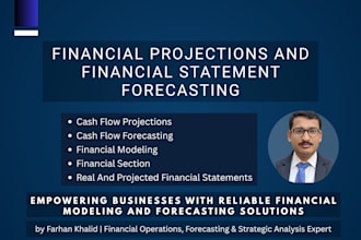 create financial projections and cash flow forecast