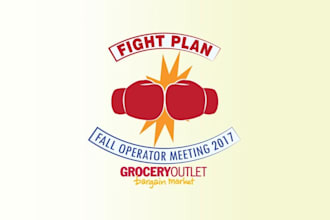 design dynamic boxing themed annual conference logo