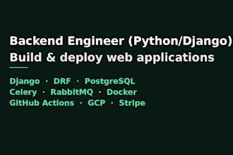 build and deploy python django web applications and rest API