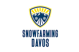 design dynamic professional snow farming logo
