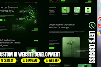 I will develop ai website ai chatbot ai web application ai software developer