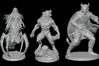 sculpt 3d miniature warhammer dnd tabletop 3d figurine stl for printing