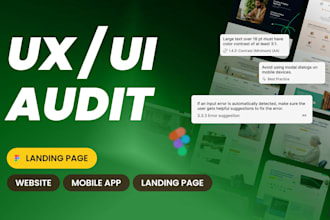 do your professional best UI UX audit for website and mobile app