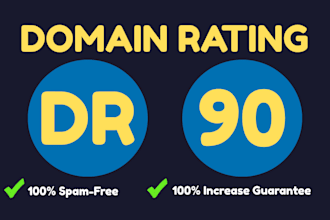 increase domain rating 90 DR 90 with guest post links