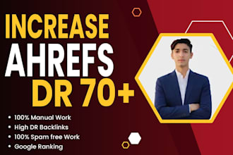 increase domain rating 70 DR 70 with guest post links