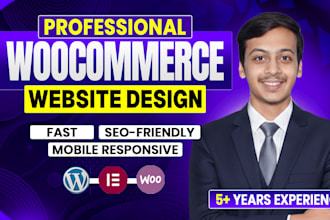 build a  wordpress woocommerce website