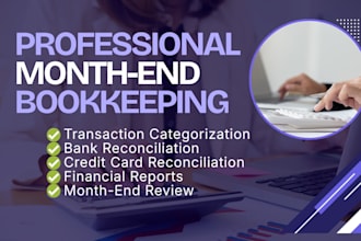do basic and light month end bookkeeping with xero and qbo