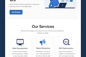 create a modern and clean website