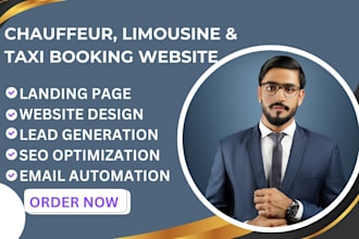 build airport transfer website chauffeur limousine vtc and taxi booking website