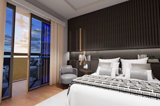 do 3d interior renders for residential and commercial spaces