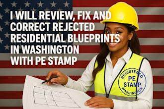 review and approve building permits plan with washington state pe stamp