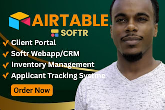 build airtable database airtable automation and softr webapp as airtable expert