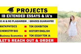 perfectly do ib, hl, sl, ias, extended essays, tok exhibition, essentails,
