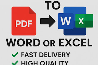 convert PDF to word and excel conversion