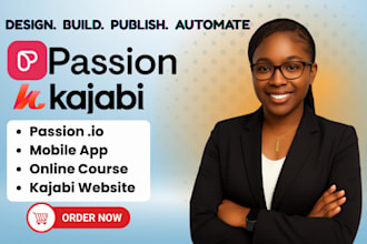 design passion io for mobile web app develop online course kajabi website design
