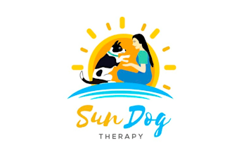 design eye catching sun dog therapy logo