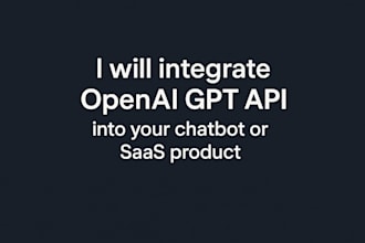 integrate openai gpt API into your chatbot or saas product