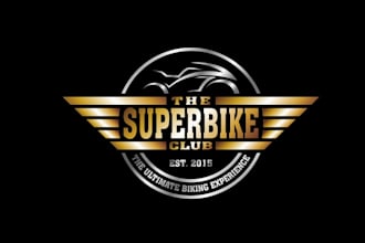 design awesome super bike club logo