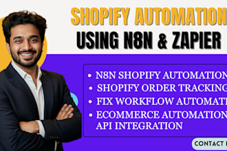 build n8n shopify ai automation n8n workflow with n8n, zapier, make, mondaycom