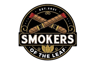 make new smoke cigar brand logo for upcoming accessory brand