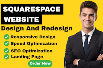 build squarespace website, design or redesign squarespace, website development