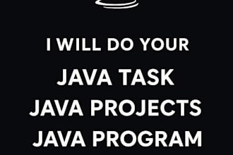 do your java task, java projects, java program