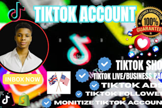 setup USA titkok account uk tiktok usa tiktok shop US or uk tiktok account
