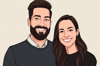 design couple portrait for you