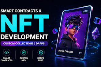 develop  smart contracts and dapps with custom nft collections
