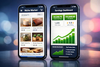 develop a community driven marketplace app for niche markets