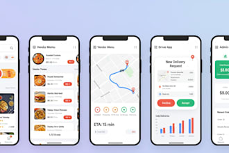 develop a delivery marketplace app for restaurants or logistic