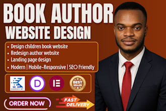 build a best selling author website, ebook website, bookstore and poet website