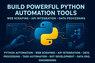 do python automation, web scraping and API integration